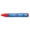 LYRA Мелок восковой маркировочный, 12 шт красный L4880017