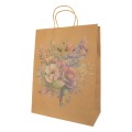 Stilerra KINL подарочный крафт-пакет 150 г/кв.м 32 х 42 х 14 см 12 шт. 01 цветы