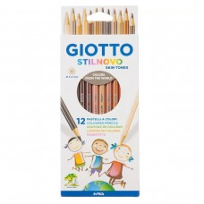 Giotto STILNOVO SKIN TONES Карандаши цветные деревянные F257400 заточенный 12 цв. F257400