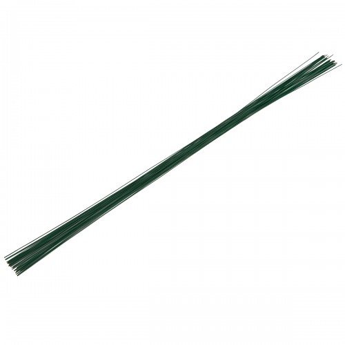 Blumentag IGW-0.55 Проволока флористическая лакированная 0.55 мм 5 х 30 шт. 40 см №01 зеленый