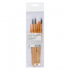 Набор кистей Mr.Painter ассорти SET 07-06 6 шт. короткая ручка № 1, 4, 7, 8, 10