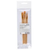 Набор кистей Mr.Painter ассорти SET 02-05 5 шт. короткая ручка № 1, 3, 4, 6, 8