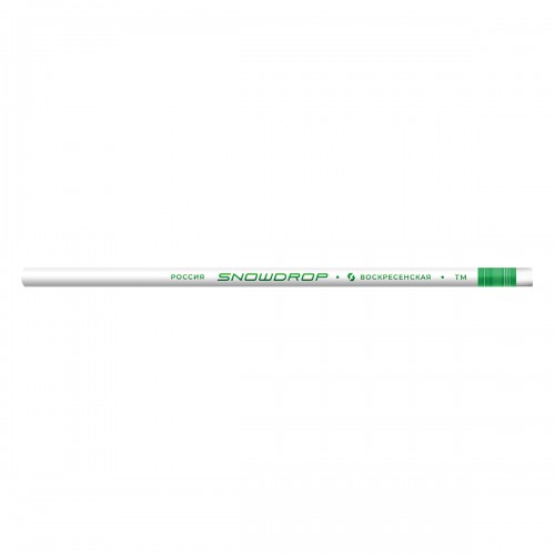 ВКФ Snowdrop 3P 1-963 Набор графитных карандашей с ластиком незаточенный ТМ (HB) 10 х 3 шт.
