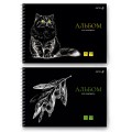Альбом для акварели, 200 г/м2 A4 29.5 х 21 см 2 шт. на гребне 24 л. 02312 Графика ночи