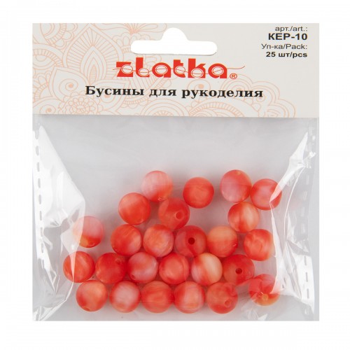Бусина Zlatka смола КЕР-10 5 х 25 шт №06