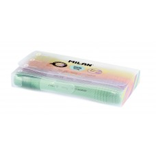 "Milan"   Набор текстовыделителей SWAY Pastel   4мм   4 цв.  перо скошенное   7 шт. 162119807 ванильный желтый, мятно-зеленый, абрикосово-оранжевый и лавандово-сиреневый