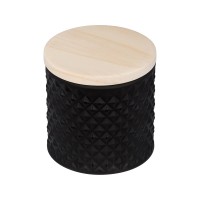 "Stilerra home" PFH-021 Банка декоративная d 8.5 см 9 см черный