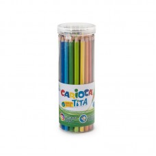 Carioca Tita Карандаши цветные пластиковые заточенный 50 цв. 42872