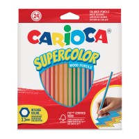 "Carioca" Supercolor Карандаши цветные деревянные заточенный 24 цв. 43393