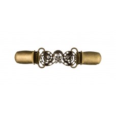 Пряжка GB 1625 Зажим для кардигана BLITZ 95 x 15 мм 1 шт. №24 под бронзу