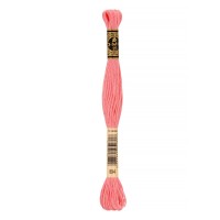Нитки для вышивания DMC мулине №1 100\% хлопок 12 x 8 м №0894 розовый