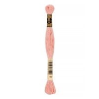 Нитки для вышивания DMC мулине №1 100\% хлопок 12 x 8 м №0761 т.розовый