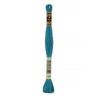 Нитки для вышивания DMC мулине №1 100\% хлопок 12 x 8 м №3810 св.мор.волна