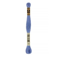 Нитки для вышивания DMC мулине №1 100\% хлопок 12 x 8 м №3839 голубой