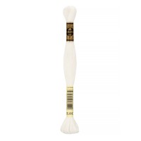 Нитки для вышивания DMC мулине №1 100\% хлопок 12 x 8 м BLANC /гр.белый/