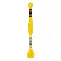 Нитки для вышивания DMC мулине №1 100\% хлопок 12 x 8 м №0973 яр.желтый