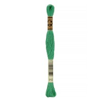 Нитки для вышивания DMC мулине №1 100\% хлопок 12 x 8 м №0912 св.зеленый