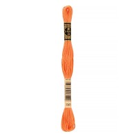 Нитки для вышивания DMC мулине №1 100\% хлопок 12 x 8 м №3341 яр.персиковый
