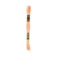Нитки для вышивания DMC мулине №1 100\% хлопок 12 x 8 м №0020 розовый