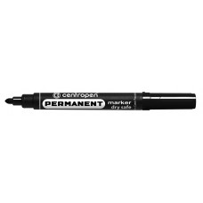 Centropen Маркер PERMANENT 2,5 мм перо круглое 10 шт. 8510/1 черный
