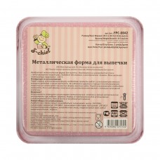 Форма металлическая "S-CHIEF" FPC-0042 квадратная 22.5 х 22.5 см розовый