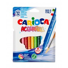 Carioca Фломастеры акварельные Acquarell, наконечник-кисть 12 цв 42747