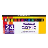 Краска акриловая Daler Rowney GRADUATE Набор 24 цв. х 22 мл D123900024