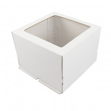 S-CHIEF BFC-045 Кондитерская коробка для торта С ОКНОМ 26.5 x 26.5 x 19 см.