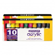 Краска акриловая Daler Rowney GRADUATE Набор Studio Set 10 цв. х 38 мл D123900010