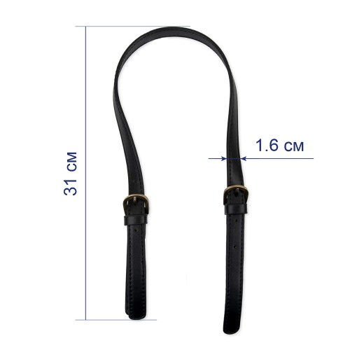 Gamma HA-40 Ручки для сумки 63 см 2 шт. №03 чёрный