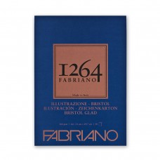 Fabriano Альбом для графики 1264 BRISTOL 200 г/м2 A4 21 х 29.7 см склейка с одной стороны 50 л. гладкая 19100654