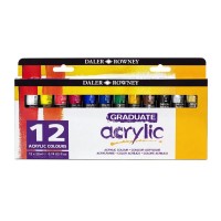 Краска акриловая Daler Rowney GRADUATE Набор 12 цв. х 22 мл D123900012