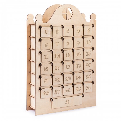 Заготовка для декорирования Mr. Carving БАНГ-70 Адвент-календарь фанера 8 x 30 x 45 см .