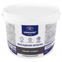 УНИКОЛЕР Краска для фасадов PFF-14C 7024 Серый графит