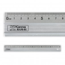 Gamma RAM-01 Линейка универсальная алюминий 30 см х 3.5 см в чехле с нескользящим покрытием Non-Slip