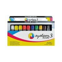 Краска акриловая Daler Rowney SYSTEM3 Набор Introduction Set 10 цв. х 22 мл D129100015