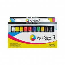 Краска акриловая Daler Rowney SYSTEM3 Набор Introduction Set 10 цв. х 22 мл D129100015