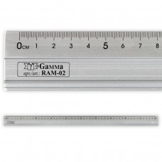 Gamma RAM-02 Линейка универсальная алюминий 50 см х 3.5 см в чехле с нескользящим покрытием Non-Slip