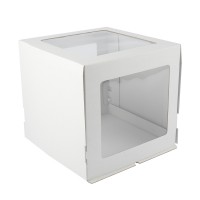 S-CHIEF BFC-048 Кондитерская коробка для торта С 3 ОКНАМИ 30.5 x 30.5 x 29 см.