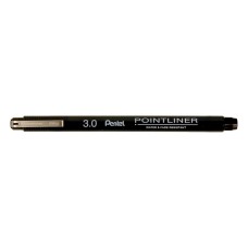 "Pentel"   Линер Pointliner Calligraphy   3 мм  12 шт. S20P-C30A черные чернила
