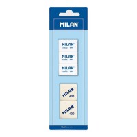 "Milan"   Набор ластиков прямоугольных   5 шт. BVM10048