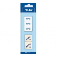 "Milan"   Набор ластиков прямоугольных   5 шт. BVM10048