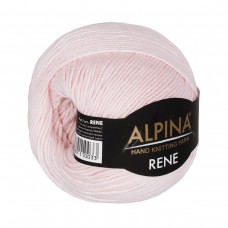 Пряжа ALPINA "RENE"   100\% мерсеризованный хлопок   10 шт. х  50 г  105 м ± 5 м №030 св.розовый