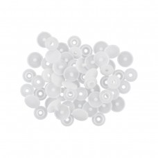 Кнопка "Micron"   POM-12/500   Кнопки пластиковые   пластик  d 12 мм  500 шт. № 001 белый