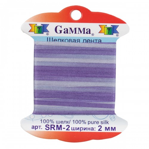 "Gamma"   шелковая   SRM-2   ФАСОВКА   0.2 -  2 мм  9.1 м ± 0.5 м M030 сиреневый/т. сиреневый