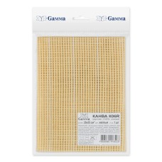 Канва K06R   "Gamma"   крупная   ФАСОВКА   100\% хлопок   35 x 35 см ± 2 см желтый