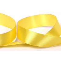 Лента атласная 25 мм ( 1 ")  "Gamma"   33 м ± 2 м №020 желтый
