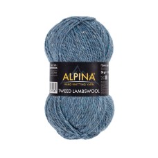 Пряжа ALPINA "TWEED LAMBSWOOL"   75\% шерсть, 25\% полиамид   10 шт. х  50 г  150 м ± 5 м №07 джинсовый