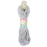 Пряжа ARACHNA "Macrame Rope"   70\% хлопок, 30\% полиэстер   3 шт. х  120 г ± 10 г  54 м ± 1 м №106 св.серый