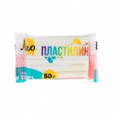 "Лео"   "Учись"   Пластилин классический, группа 1   LNMC-50   50 г ( в пакете )  10 шт  1 цв. белый/white